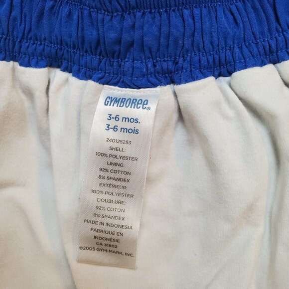 [3-6M] GYMBOREE Blue/Green Floral Baby Swim Shorts - Picture 3 of 6